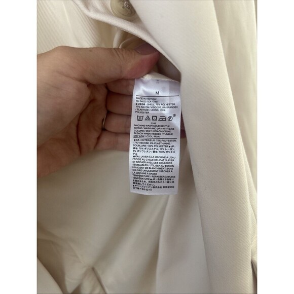 Banana Republic Women's Ivory Single Breasted Blazer Size Medium NWT - Picture 8 of 10